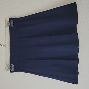 L (10/12) PLACE Girls Uniform Ponte Knit Skort, Navy, EUC, Like New